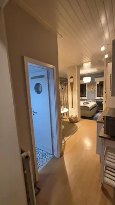 Küche/Küchenzeile in der Unterkunft Appartement Strandallee Brise