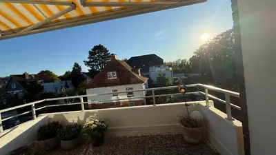 Ein Balkon oder eine Terrasse in der Unterkunft Seemöwe Scharbeutz