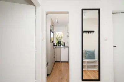 Küche/Küchenzeile in der Unterkunft Ferienwohnung 