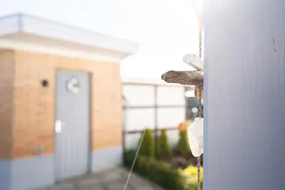 Das Gebäude in dem sich die Ferienwohnung befindet