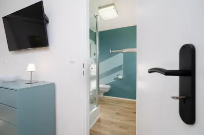Ein Badezimmer in der Unterkunft Ferienwohnung 