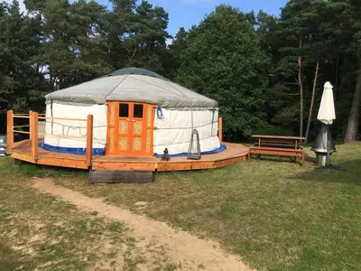 Grundriss der Unterkunft Mongolische Jurte auf Landhof inmitten der Natur bei Lübeck