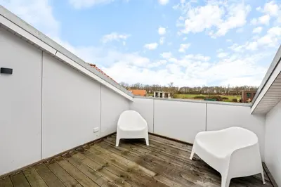 Ein Balkon oder eine Terrasse in der Unterkunft Ferienwohnung Stranddüne Rosenhagen bei Travemünde