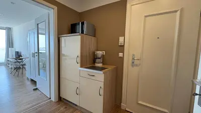 Küche/Küchenzeile in der Unterkunft Penthousewohnung mit traumhaften Ausbilck auf den Segeberger See