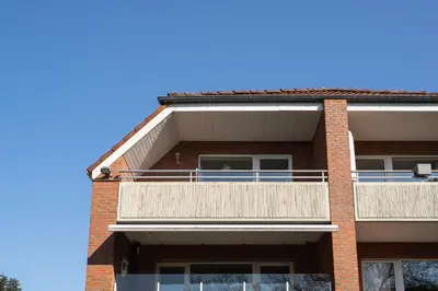 Ein Balkon oder eine Terrasse in der Unterkunft Ferienwohnung 