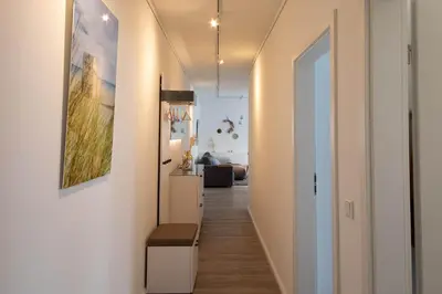 Ein Bett oder Betten in einem Zimmer der Unterkunft Hyggehuus