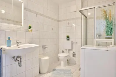 Ein Badezimmer in der Unterkunft Ferienwohnung Sonnenplatz Moba-Travel
