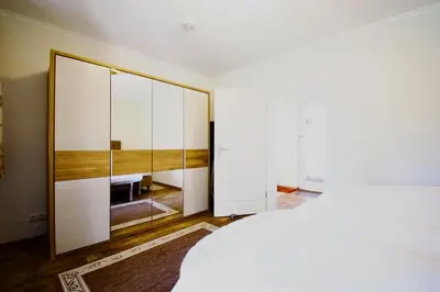 Ein Bett oder Betten in einem Zimmer der Unterkunft Perle 2 Niendorf