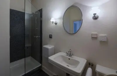 Ein Badezimmer in der Unterkunft Ferienhaus Golfpark