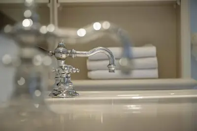 Ein Badezimmer in der Unterkunft Ferienhaus Golfpark