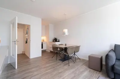 Ein Sitzbereich in der Unterkunft Ferienwohnung 