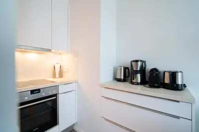 Küche/Küchenzeile in der Unterkunft Ferienwohnung 