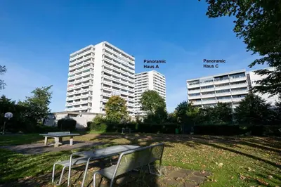 Das Gebäude in dem sich die Ferienwohnung befindet