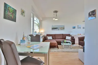 Ein Sitzbereich in der Unterkunft Gorch Fock Ring Balticview Appartement 20