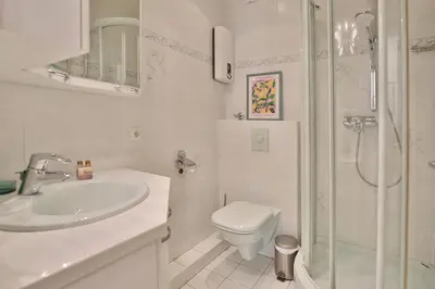 Ein Badezimmer in der Unterkunft Gorch Fock Ring Balticview Appartement 20