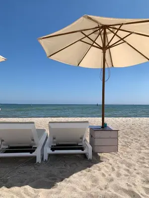 Ein allgemeiner Meerblick oder ein Meerblick von der Ferienwohnung aus