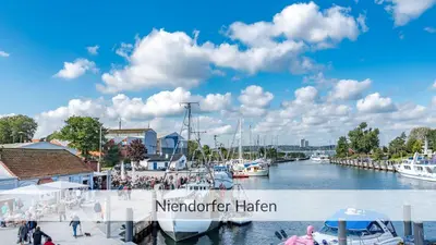 Blick auf einen Fluss in der Nähe der Ferienwohnung