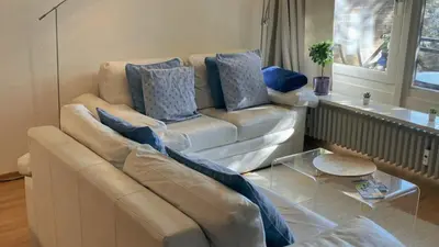 Ein Sitzbereich in der Unterkunft Strandlust 28