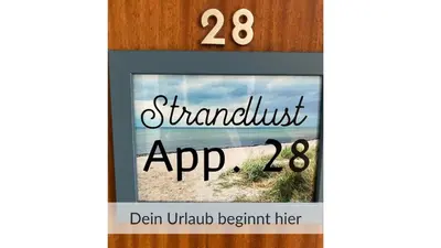 Ein Zertifikat, Auszeichnung, Logo oder anderes Dokument, das in der Unterkunft Strandlust 28 ausgestellt ist