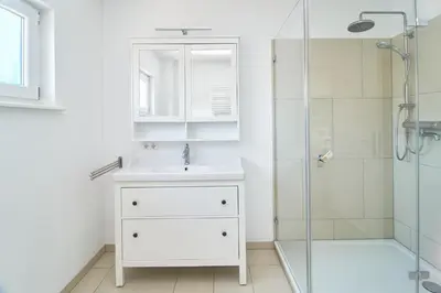 Ein Badezimmer in der Unterkunft Villa Dünenblick Beachhouse Apartment Sunrise