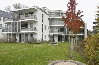 Ein Garten an der Unterkunft Residenz Wohnen am Meer Wohnen am Meer Appartement 07