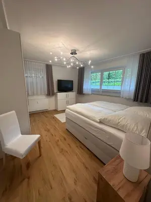 Ein Bett oder Betten in einem Zimmer der Unterkunft Sandy Coast Apartment Souterrain