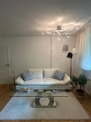 Ein Sitzbereich in der Unterkunft Sandy Coast Apartment Souterrain