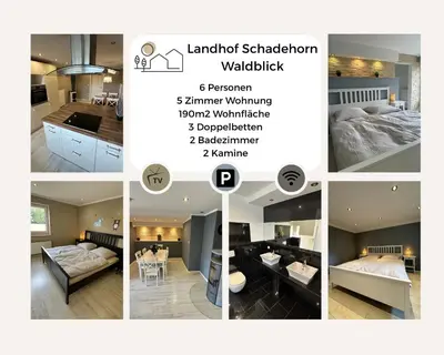 Ein Bett oder Betten in einem Zimmer der Unterkunft Landhof Schadehorn 