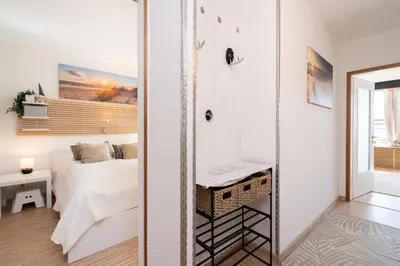 Ein Bett oder Betten in einem Zimmer der Unterkunft Ferienpark Sierksdorf Strandverliebt