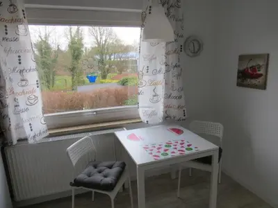 Ein Sitzbereich in der Unterkunft Haus am Mühlbach