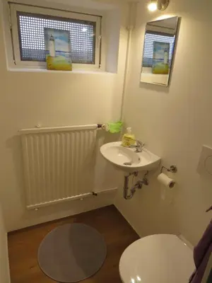 Ein Badezimmer in der Unterkunft Haus am Mühlbach
