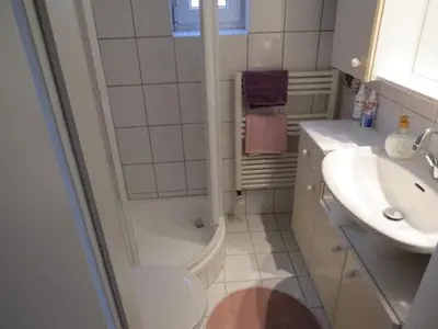 Ein Badezimmer in der Unterkunft Haus am Mühlbach