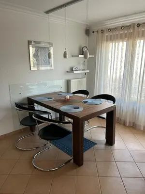 Küche/Küchenzeile in der Unterkunft Strandnahe Ferienwohnung