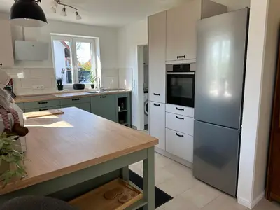 Küche/Küchenzeile in der Unterkunft Seestern
