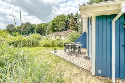 Ein Garten an der Unterkunft Pulverhorn - Dorf 4 Ferienhaus 01