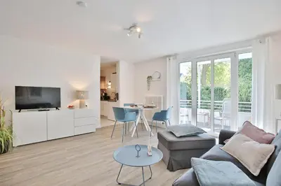 TV/Unterhaltungsangebot in der Unterkunft Ferienanlage Bergstraße 62 Ferienhaus Bergstraße 62 Appartement 5 Tide am Park