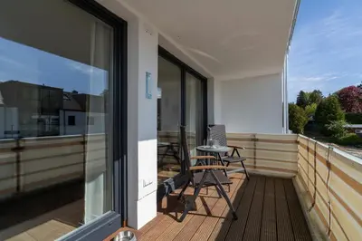 Ein Balkon oder eine Terrasse in der Unterkunft Bergfried