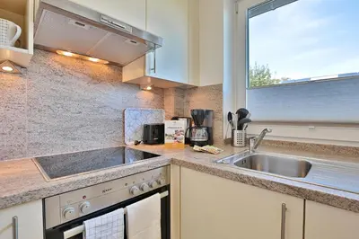 Küche/Küchenzeile in der Unterkunft WEG Waldblick Appartement 16