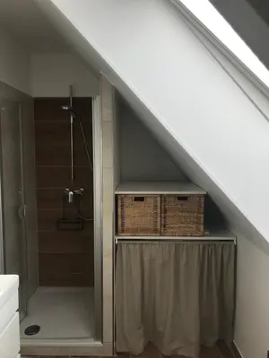 Ein Badezimmer in der Unterkunft Gemütliche Eigentumswohnung in Lübeck