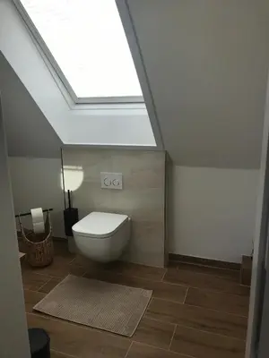 Ein Badezimmer in der Unterkunft Gemütliche Eigentumswohnung in Lübeck