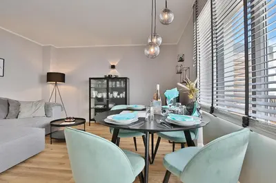 Ein Sitzbereich in der Unterkunft Alte Post Strandmuschel Appartement 3