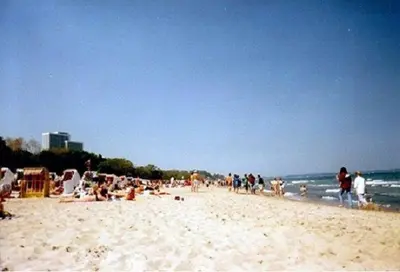 Ein Strand an oder in der Nähe der Ferienwohnung