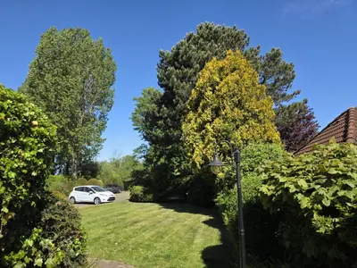 Ein Garten an der Unterkunft Frei für Zwei
