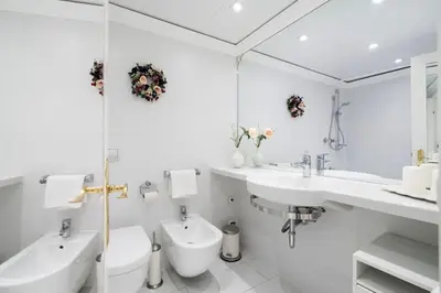 Ein Badezimmer in der Unterkunft Suite auf Wolke 7 von OstseeAhoi