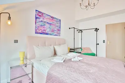 Ein Bett oder Betten in einem Zimmer der Unterkunft Residenz Ostseestrand Appartement 31 
