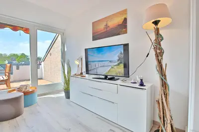 TV/Unterhaltungsangebot in der Unterkunft Haus Adria Appartement 27 Ostseegöre