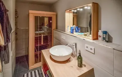 Ein Badezimmer in der Unterkunft Nice Apartment In Lübeck With Sauna
