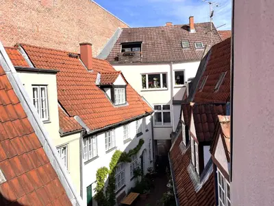 Das Gebäude in dem sich die Ferienwohnung befindet
