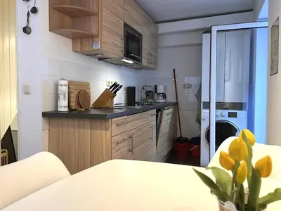 Küche/Küchenzeile in der Unterkunft Idyllisches Ganghaus - Altstadt Lübeck