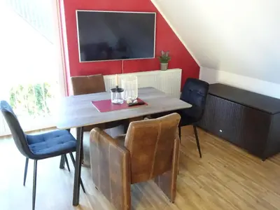 TV/Unterhaltungsangebot in der Unterkunft Niendorf Ostsee Ferienwohnung